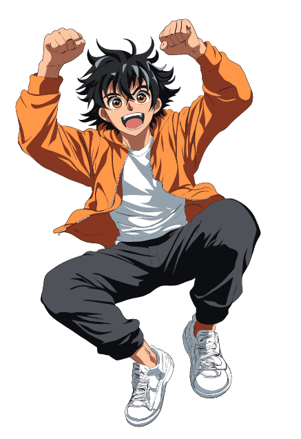 Happy character